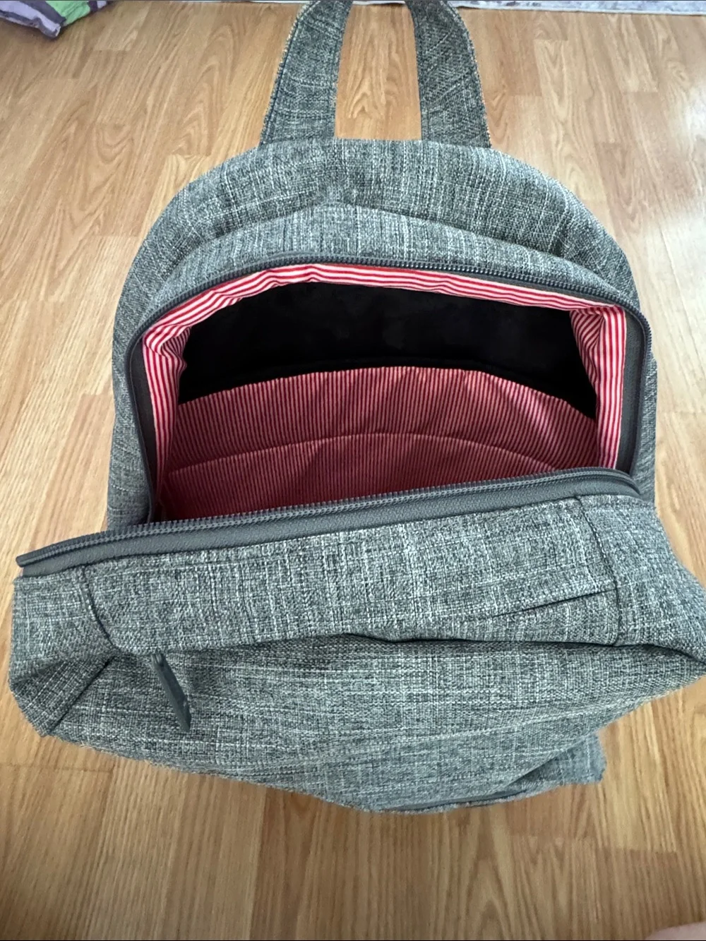 Herschel Supply Co. Pop Quiz Backpack Gray Crosshatch Laptop School Travel Bag